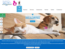 Tablet Screenshot of clinicaveterinariaescaleritas.com